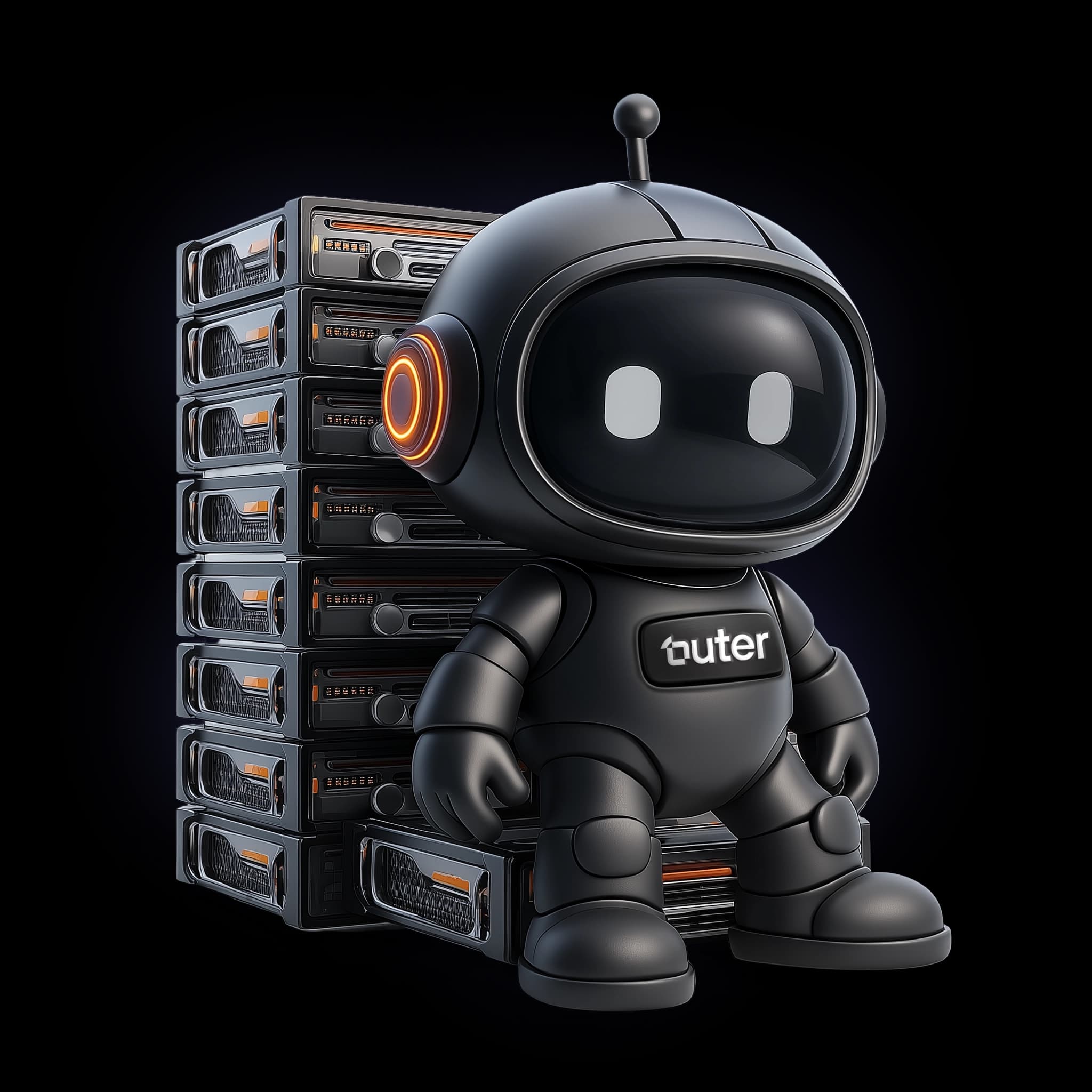 Server astronaut illustration